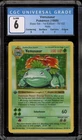 Pokemon Venusaur Base Set Shadowless 1st Edition Holo Rare #15 CGC 6