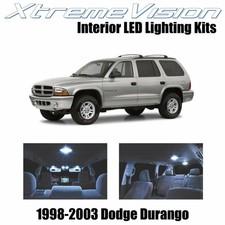 Xtremevision Interior Led For Dodge Durango 1998-2003 6 Pcs Cool White Xtremevision Interior Led For Dodge Durango 1998-2003 6 Pcs Cool White
