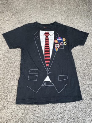 The Green Project Shirt Mens S Black Suit Tie Graphic Tee Top Tagless Cotton