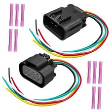 QAGGUM Headlight Connector Harness Compatible with Chevy GMC Sierra Silverado
