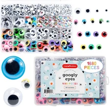Incraftables Colorful Googly Eyes Set – 1680 Pieces - 30 Varieties of Small... 
