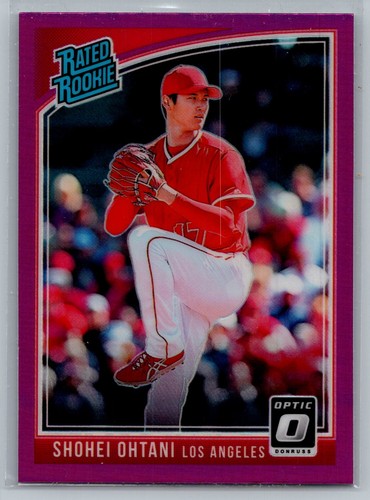 2018 Donruss Optic #176 Shohei Ohtani Purple : Variation of #56, pitching