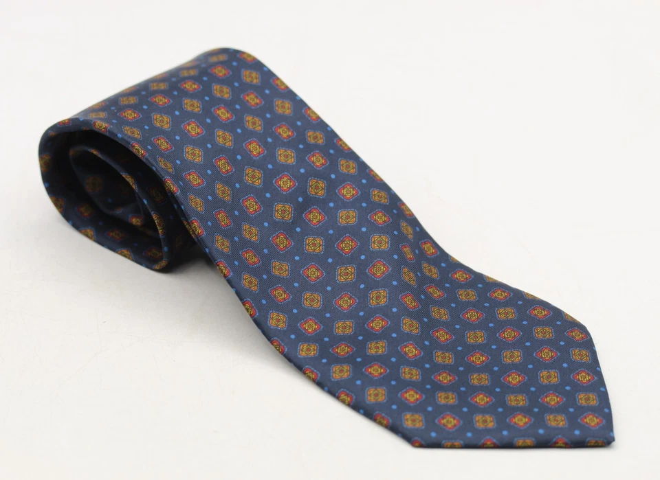 cravatta used tie abbigliamento uomo vintage seta sperry marine all silk moda - Imagen 2 de 4