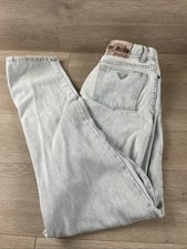 VTG 90s Guess Light Blue Denim Jeans Men's 33x34 USA Style 10001