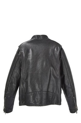 Walter Dyer Black Leather Biker Jacket | eBay