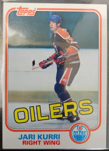 1981-82 Topps Jari Kurri Rookie Edmonton Oilers #18 High Grade