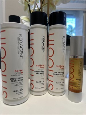 Keragen Keratin Treatment Forte Keratin Treatment, salt-free shampoo . oil