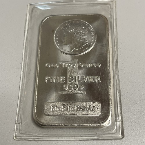 MORGAN HEAD DESIGN SILBER KUNSTBARREN, 1 TROY OZ .999 FEINSILBER, USA, IN HÜLLE! - Bild 2 von 8