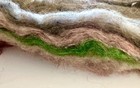 Luxury Alpaca Art Batt 21x21 in 3.9oz Layered Colors Sparkle Spinning Fiber X24 — photo 6