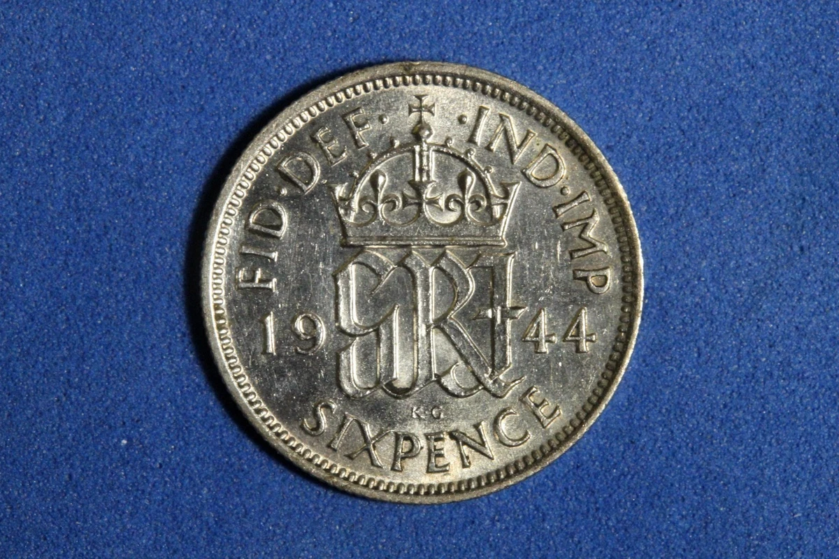 NGC鑑定品★1944年イギリス 6ペンス銀貨★ジョージ6世★NGC MS62 25+ 1944 Year UK Sixpences for sale | Updated Oct 2026
