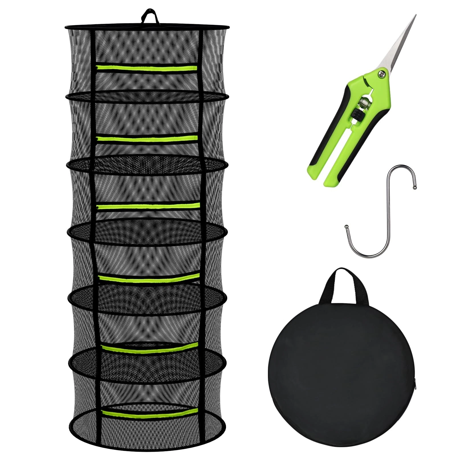 Herb Drying Rack Mesh Hanging with Zipper & Pruning Shears for Drying Herb
Opens in a new window or 