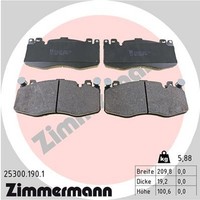 Bremsbelagsatz Scheibenbremse Zimmermann 25300.190.1 FüR BMW X5 F15 F85 X6 F16