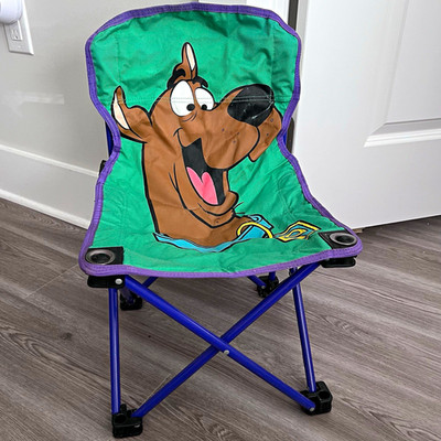 2002 Cartoon Network Scooby-Doo Folding Camping Chair w/ Carry Bag Green/Purple