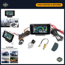 3-in-1 Digital Lcd Gauge For Cartrucksuvrv - Oil Pressure Voltage Water Tem