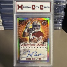 2024 Topps Resurgence Jerry Rice Arc Flash Autograph Refractor Auto 49ers HOF
