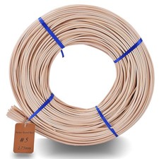 Basket Round Reed 5 2.75mm 1-Pound Coil Basket Weaving Cane for Chair Making...