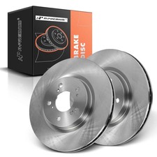 2pc Front Vented Brake Rotors 12.6in 320mm for Acura RL 05-12 Rear Brake Pads