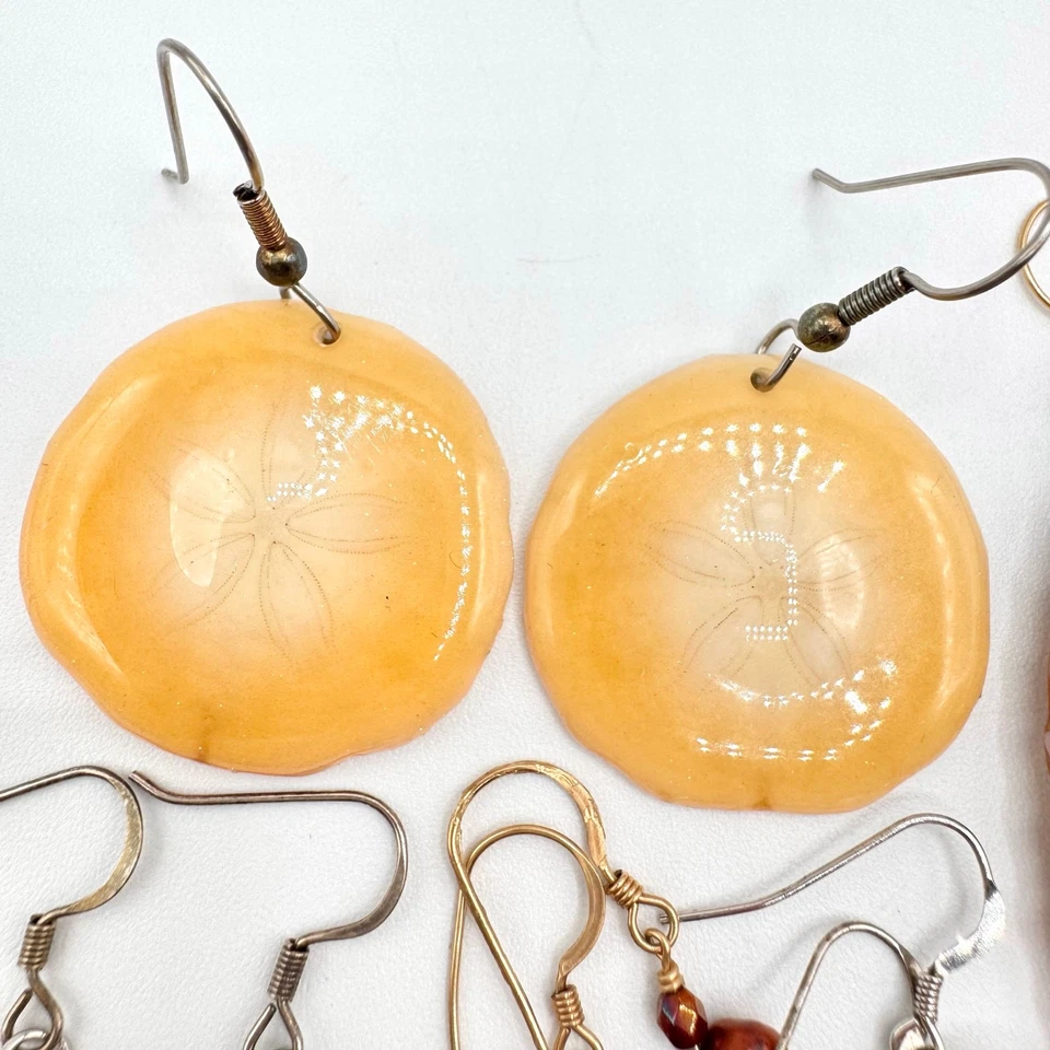 Lote de 20 pares de brincos de concha de pérola genuína Pearlcore Sirencore praia casamento noiva - Imagem 2 de 4