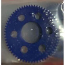 RW Racing RW64P-63TB - Ultralight Machined Pan Car Spur Gear, 64P 63T (Blue)
