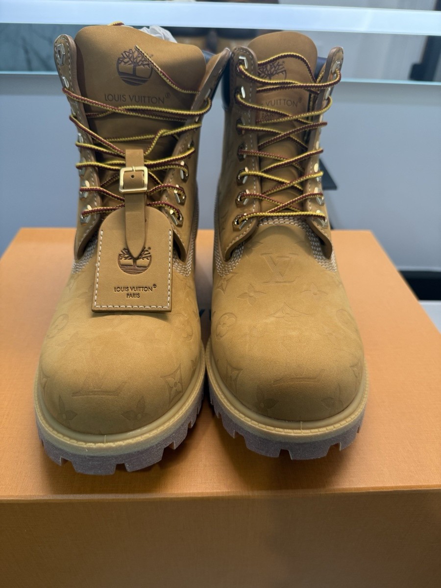 LOUIS VUITTON Timberland collaboration ankle boots Monogram mens