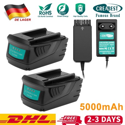 5.0AH 21.6V Li-ion Akku/Ladegerät Für Hilti SFC 22-A, SFD 22-A, B22/1.6,TE 2-A22