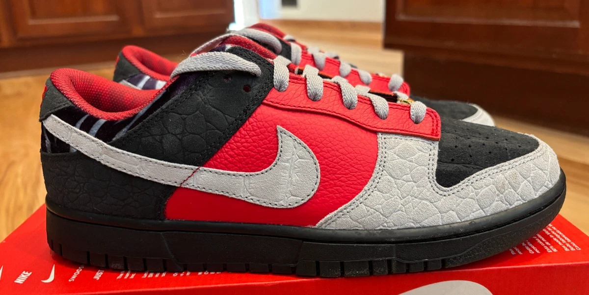 Preços baixos em Nike Dunk Low Dark Grey Red | eBay