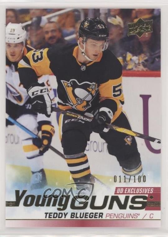 2019-20 Upper Deck Young Guns UD Exclusives 11/100 Teddy Blueger #231 0g4