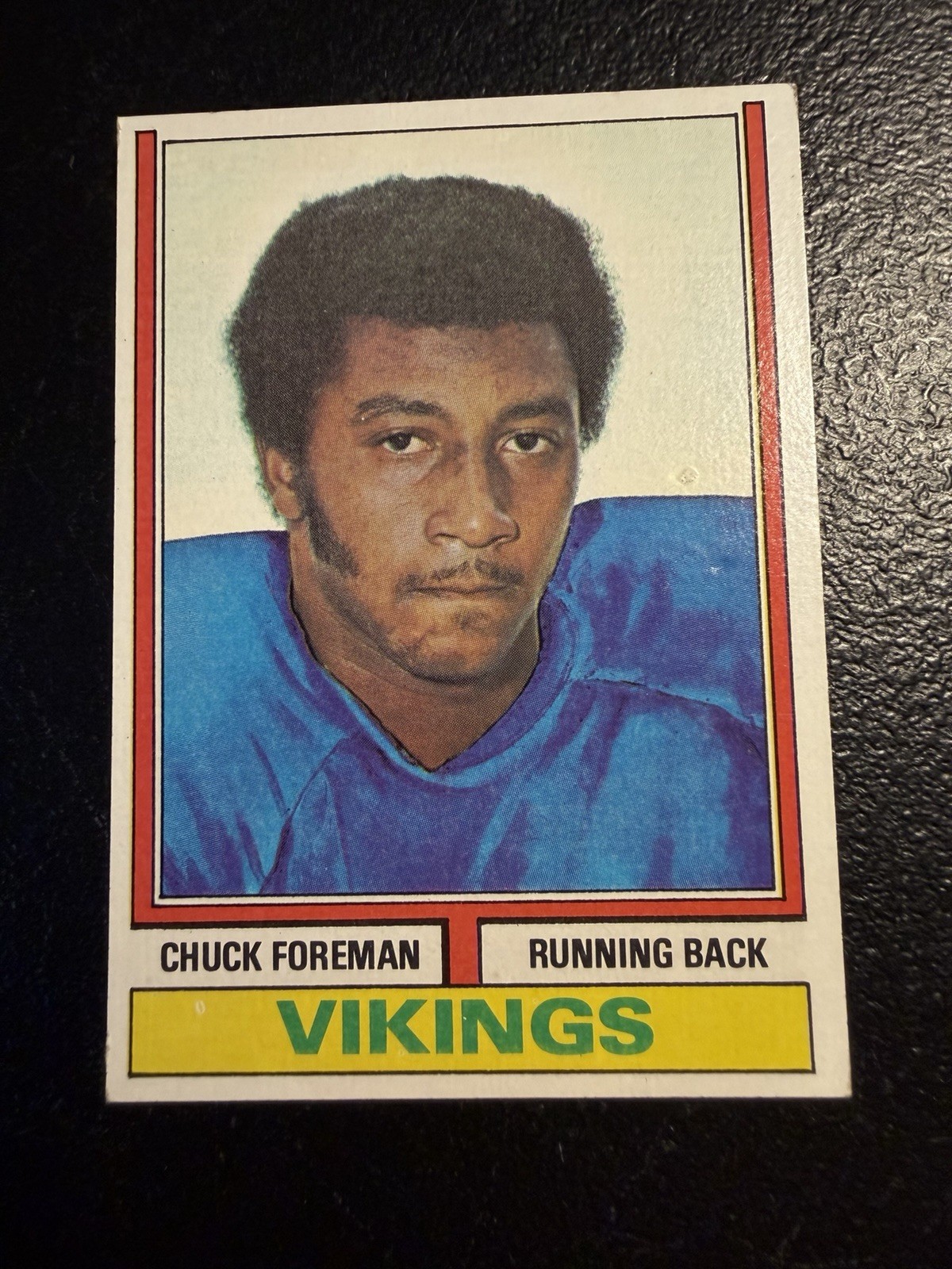 (C) 1974 Topps Football #113 Chuck Foreman RC Rookie Ex