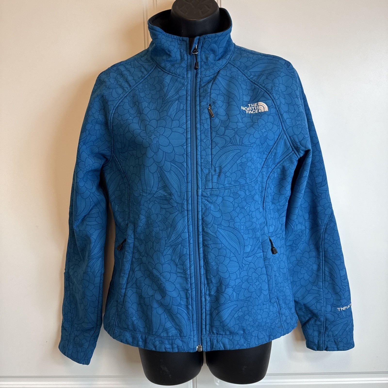 North Face Apex Bionic Softshell Jacket Blue Bota… - image 1