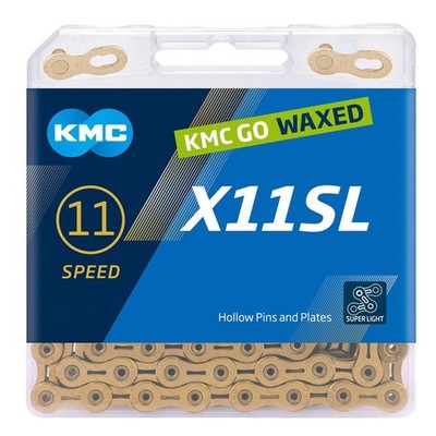 KMC X11SL Ti-N Gold Waxed 118L chain