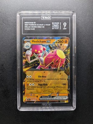 2024 Pokemon MEDICHAM EX - SCREN 080/142 - Stellar Crown - TAG 9