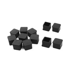SpzcdZa 1 inch x1 inch Rubber Square Feet Furniture Table Chair Leg Foot Cove...