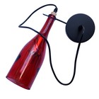 Wine Bottle Glass Lamp Ceiling Pendant Light Home Décor Lamp for Diner Café Bar