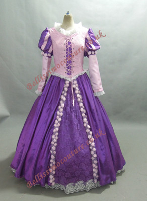 Disney Princess Rapunzel Costume adult SIZE 18,20,22,24,26,28 purple and pink