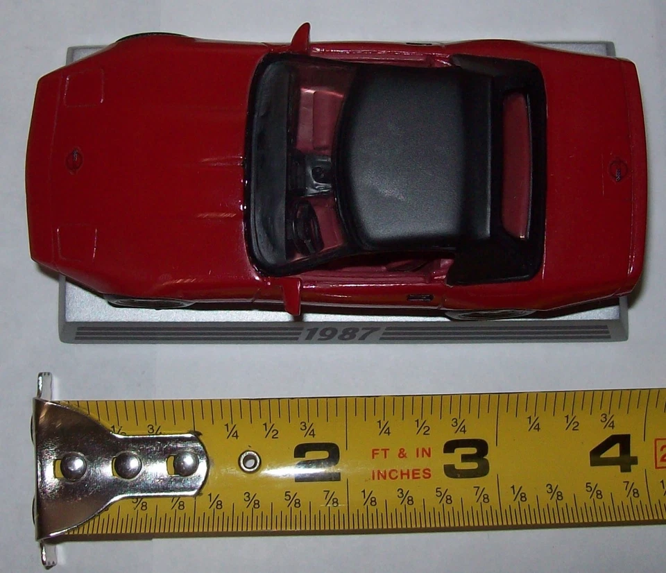 1:43 1987 Chevy Corvette by Danbury Mint 50th Anniversary Series 'O' Gauge - Image 2 of 4