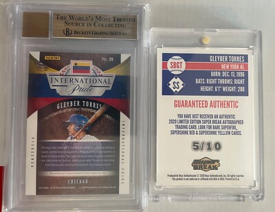 Gleyber Torres 2 card auto lot Elite Extra Ed & 5/10 Onyx | eBay