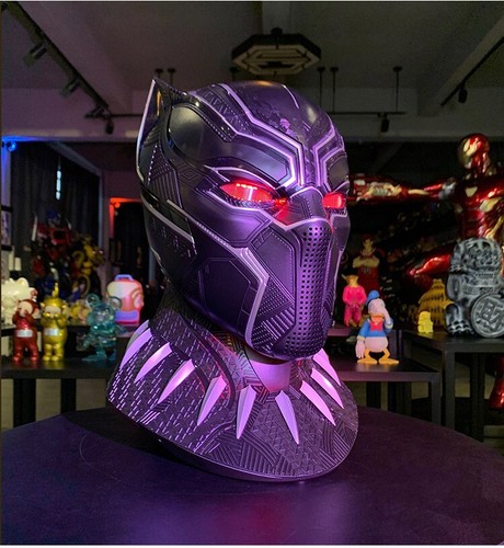 Original Killerbody 1/1 Captain America Black Panther Wearable Helmet Super COOL - Picture 2 of 13