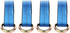 4 X Lasso Straps Wrecker Car Hauler Truck Tow Dolly Tire Wheel Tie Down Strap Bl