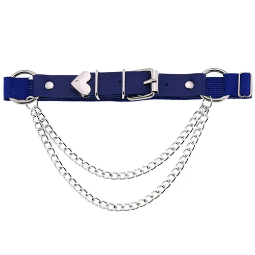 Punk Style PU Leather Thigh Ring Nightclub Leg Chain Ladies Garter Belt - Picture 19 of 22