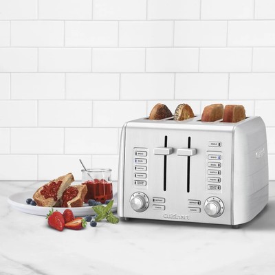 Cuisinart RBT-1350PC Custom Select 7-Shade Settings 4-Slice Toaster
