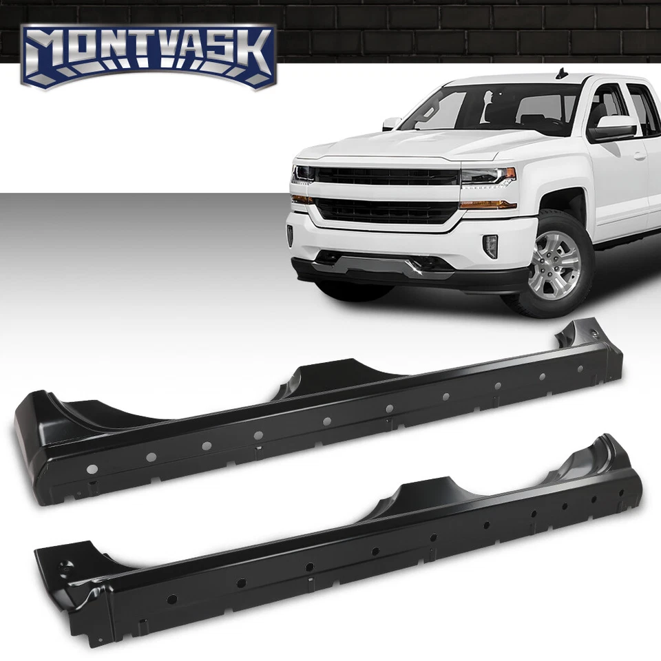 Fit For 2014-2018 Chevrolet Silverado/GMC Sierra Extended Cab Rocker Panel Cover Foto 3 de 4