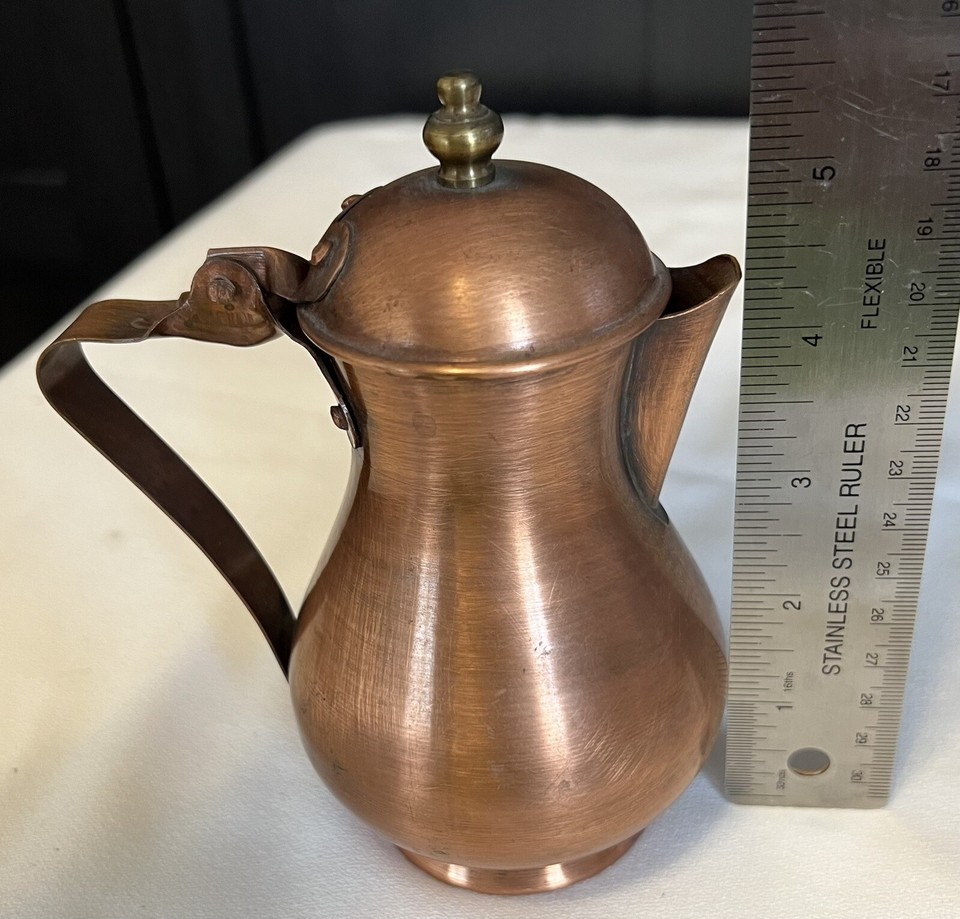 Small Gasperini Copper Coffee/Tea Pot Creamer Handmade in Italy. eBay