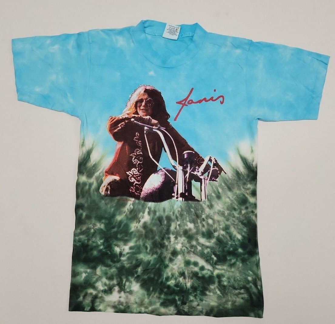 Vintage Janis Joplin Tie Dye 2002 T-Shirt Alore Tag Size Vintage Janis Joplin Tie Dye 2002 T-Shirt Alore Tag Size