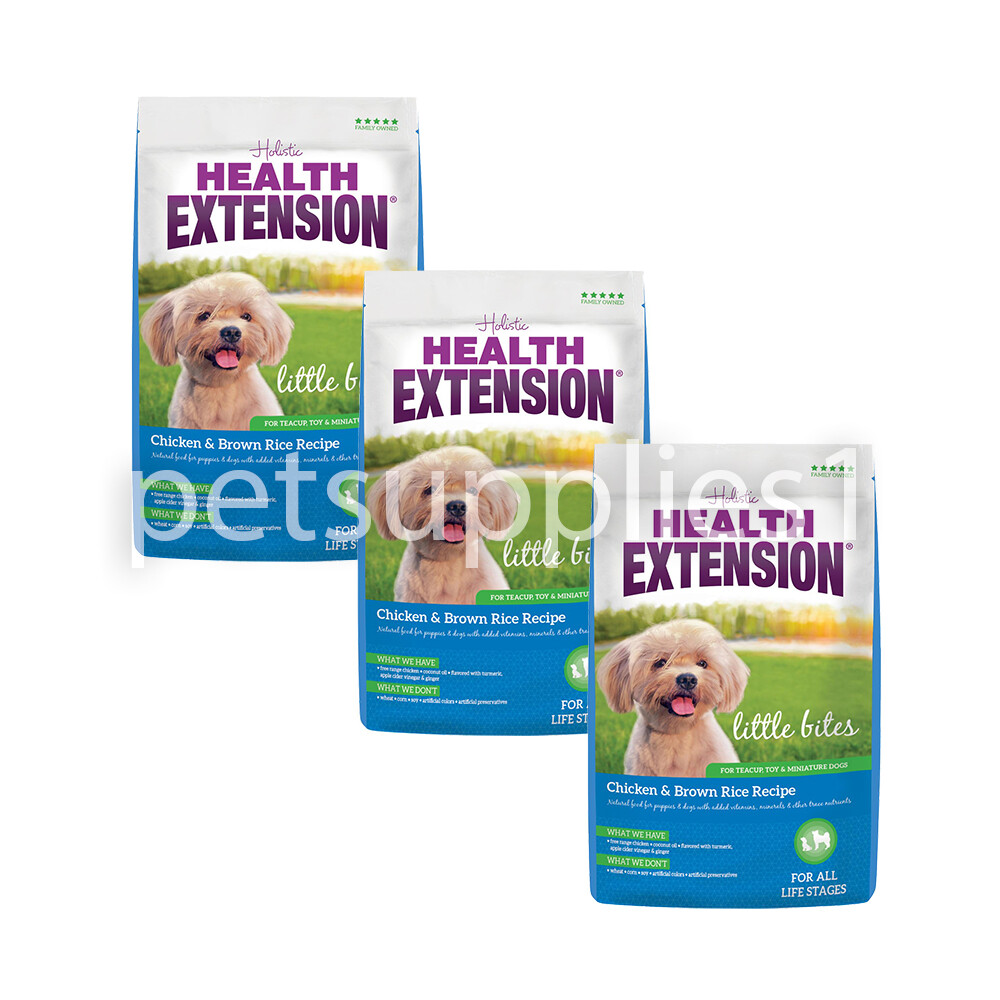 3x Health Extension Little Bites All Stages Dry Dog Food, 4 Lb 3x Health Extension Little Bites All Stages Dry Dog Food, 4 Lb