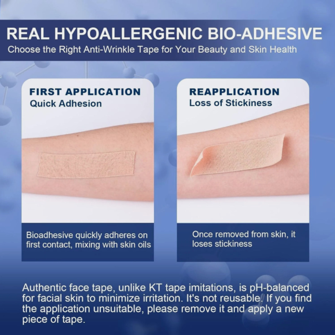 Anti-Wrinkle Tape | Facial Myofascial Lift Tape for Skin Firming,Anti-Aging Face