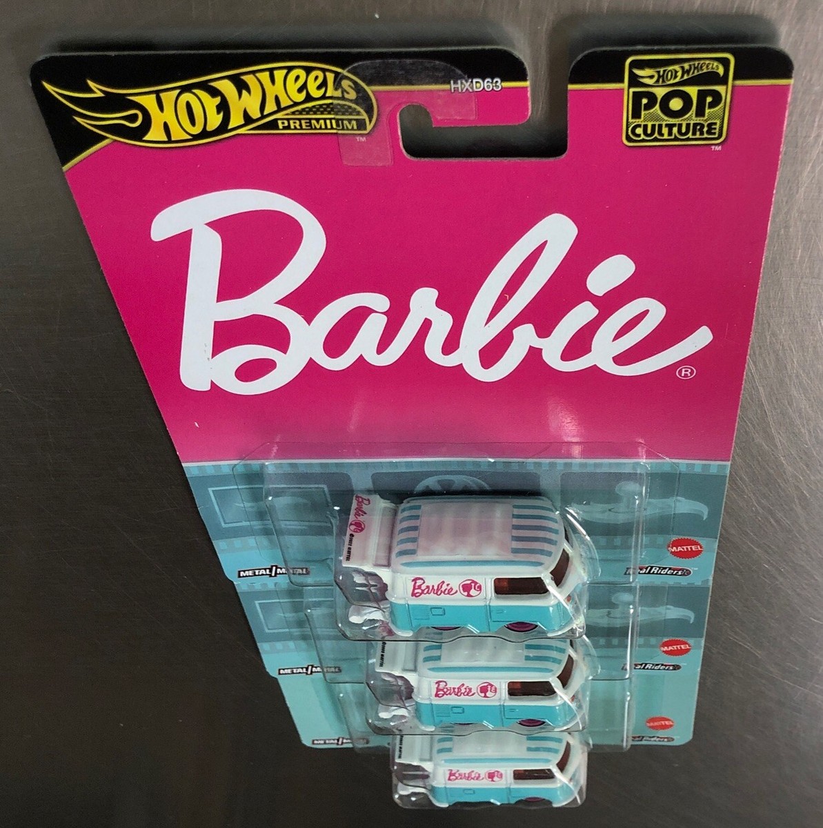 Hot Wheels 1/64 Volkswagen Kool Kombi Barbie - Pop Culture, Multicolore, Modèle 2017