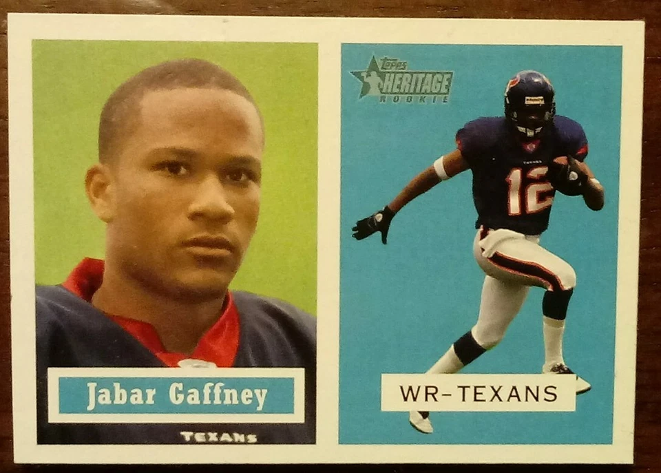 Lot of TWO 2002 JABAR GAFFNEY RC NFL Football 🏈 Cards Texans GATORS COMB SHIP - Image 4 of 4