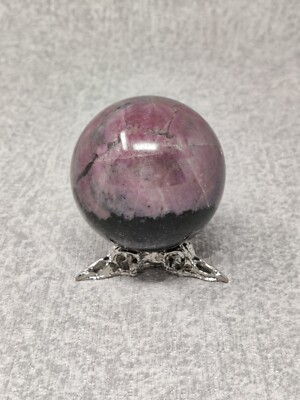 Rhodonite Sphere healing crystal [Known As The Crystal of Love And Protection. 