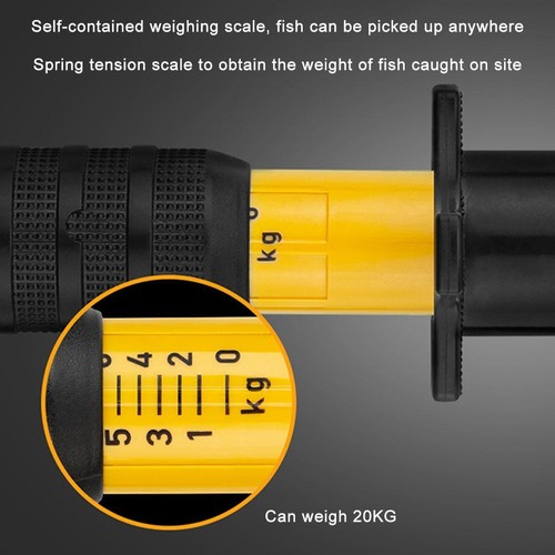 Fish Lip Grabber Portable Fishing Gripper w/ Weight Scale&Ruler Fishing Tool^ - Picture 8 of 21
