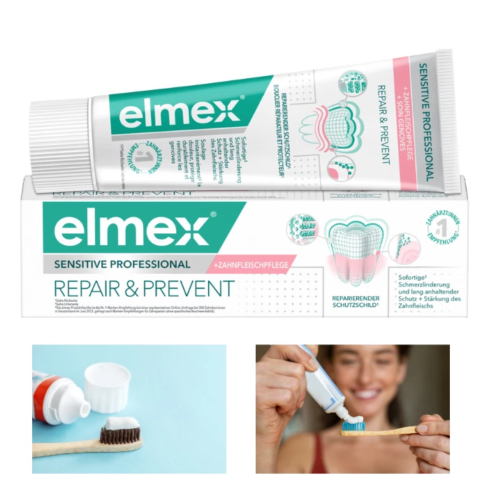 elmex Zahnpasta Sensitive Professional Repair & Prevent, 75 ml - Schutz & Repara